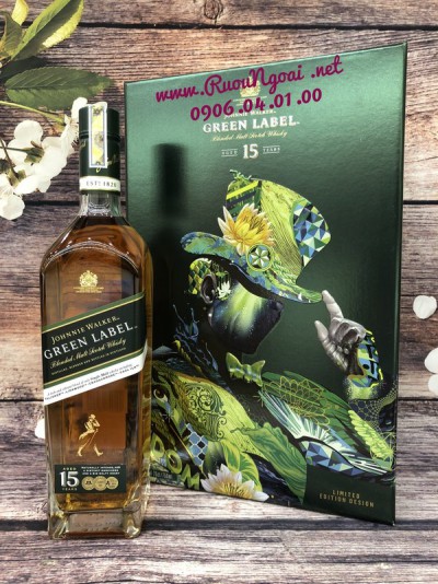 Rượu Johnnie Walker Green Label 15YO - Hộp Quà 2019