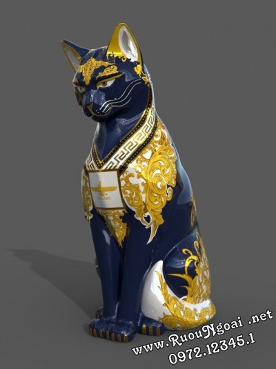 Rượu Mèo Sứ Royal Darius XO Gold 23K