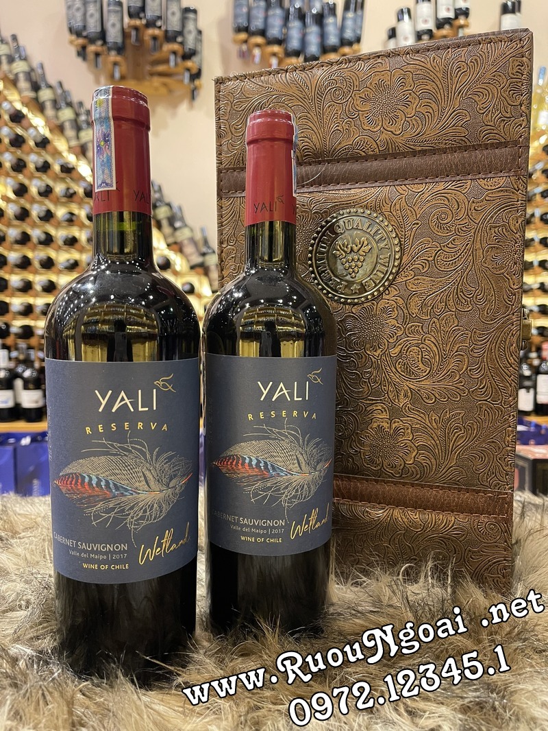 Hộp Quà 2 chai rượu vang Chile Yali (1)